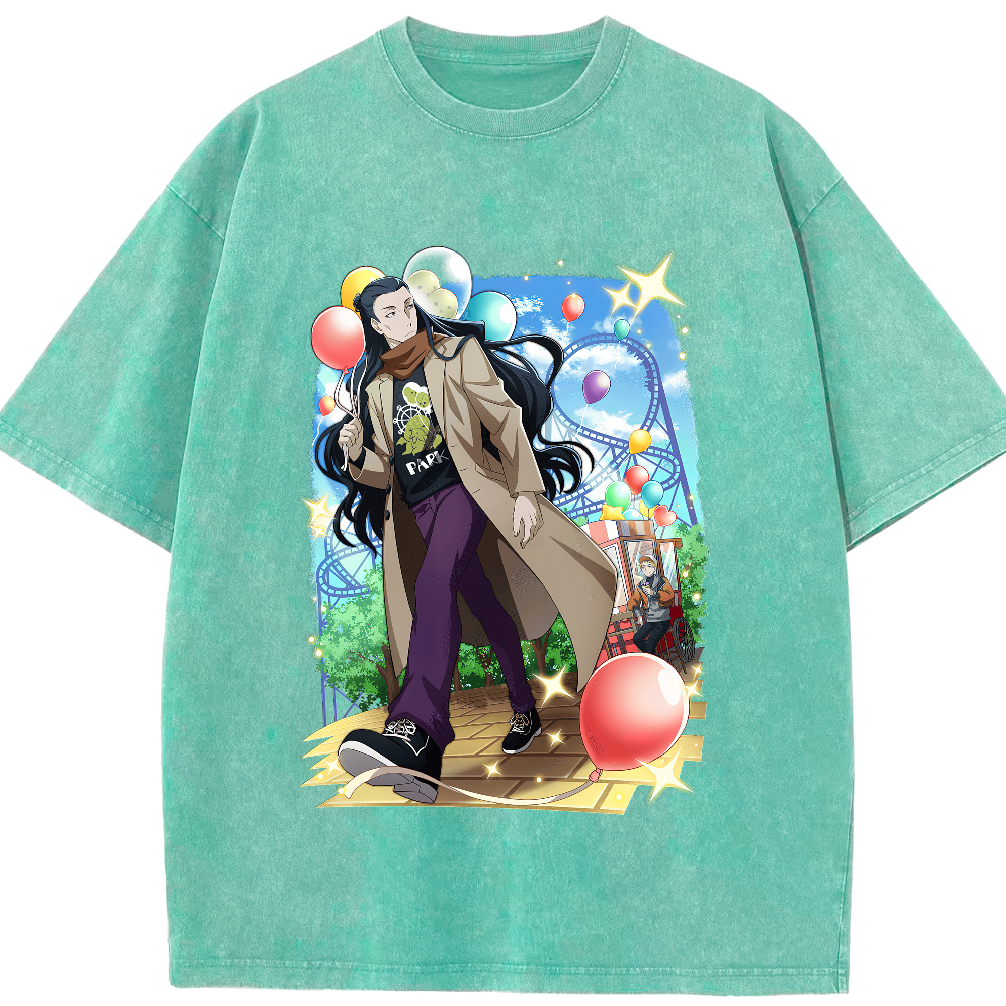 （画像用） 文豪ストレイドッグス Bungo Stray Dogs 綿100% ヴィンテージ風 半袖Tシャツ（フロントプリント）